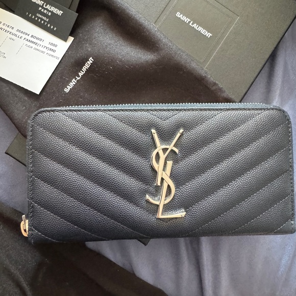 Saint Laurent Blue Wallet - Picture 4 of 11